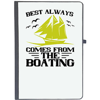                       UDNAG Ruled Notebook Diary 'Boating | Best always comes from the Boating', [A5 80Pages 80GSM]                                              
