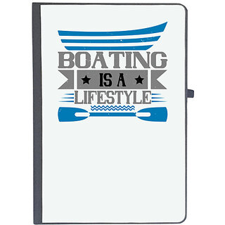                       UDNAG Ruled Notebook Diary 'Boating | Boating is a lifestyle', [A5 80Pages 80GSM]                                              