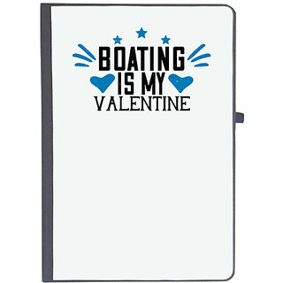                       UDNAG Ruled Notebook Diary 'Boating | Boating is my valentine', [A5 80Pages 80GSM]                                              