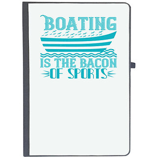                       UDNAG Ruled Notebook Diary 'Boating | Boating is the Bacon of sports', [A5 80Pages 80GSM]                                              