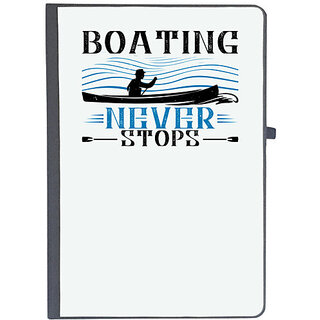                       UDNAG Ruled Notebook Diary 'Boating | Boating never stops', [A5 80Pages 80GSM]                                              