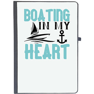                       UDNAG Ruled Notebook Diary 'Boating | Boating, in my heart', [A5 80Pages 80GSM]                                              