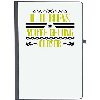                       UDNAG Ruled Notebook Diary 'Boating | If it burns, youre getting closer', [A5 80Pages 80GSM]                                              