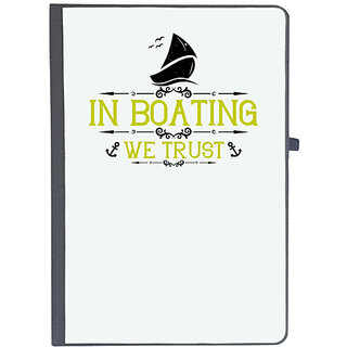                       UDNAG Ruled Notebook Diary 'Boating | In Boating we trust', [A5 80Pages 80GSM]                                              