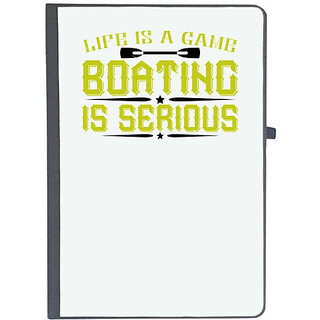                       UDNAG Ruled Notebook Diary 'Boating | Life is a game, Boating is serious', [A5 80Pages 80GSM]                                              