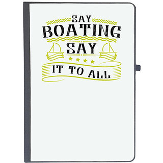                       UDNAG Ruled Notebook Diary 'Boating | Say Boating, say it to all', [A5 80Pages 80GSM]                                              