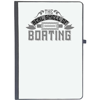                       UDNAG Ruled Notebook Diary 'Boating | The Real Smell of Boating', [A5 80Pages 80GSM]                                              