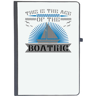                       UDNAG Ruled Notebook Diary 'Boating | This is the age of the Boating', [A5 80Pages 80GSM]                                              