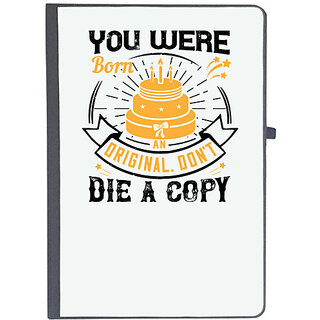                       UDNAG Ruled Notebook Diary 'Birthday | 0 You were born an original. Don't die a copy', [A5 80Pages 80GSM]                                              