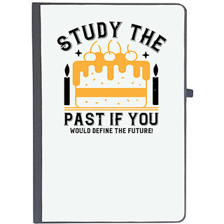                       UDNAG Ruled Notebook Diary 'Birthday | Study the past if you would define the future!', [A5 80Pages 80GSM]                                              