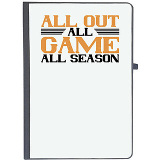                       UDNAG Ruled Notebook Diary 'Badminton | All out, all game, all season', [A5 80Pages 80GSM]                                              