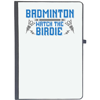                       UDNAG Ruled Notebook Diary 'Badminton | Badminton Watch the Birdie', [A5 80Pages 80GSM]                                              