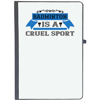                       UDNAG Ruled Notebook Diary 'Badminton | Badminton is a cruel sport', [A5 80Pages 80GSM]                                              