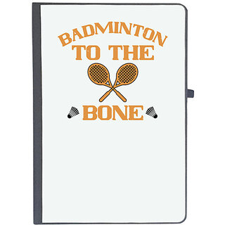                       UDNAG Ruled Notebook Diary 'Badminton | Badminton to the Bone', [A5 80Pages 80GSM]                                              