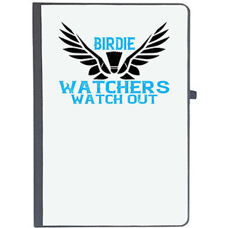                       UDNAG Ruled Notebook Diary 'Badminton | Birdie Watchers watch out', [A5 80Pages 80GSM]                                              
