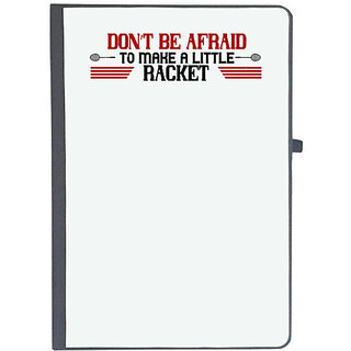                       UDNAG Ruled Notebook Diary 'Badminton | Dont be afraid to make a little racket', [A5 80Pages 80GSM]                                              
