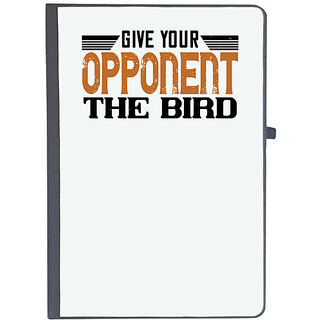                       UDNAG Ruled Notebook Diary 'Badminton | Give your opponent the bird', [A5 80Pages 80GSM]                                              