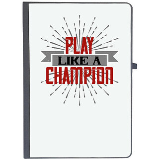                       UDNAG Ruled Notebook Diary 'Badminton | Play like a Champion', [A5 80Pages 80GSM]                                              