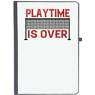                       UDNAG Ruled Notebook Diary 'Badminton | Playtime is over', [A5 80Pages 80GSM]                                              