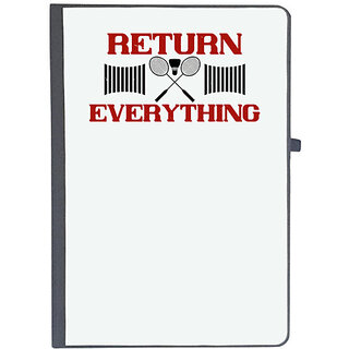                      UDNAG Ruled Notebook Diary 'Badminton | Return Everything', [A5 80Pages 80GSM]                                              