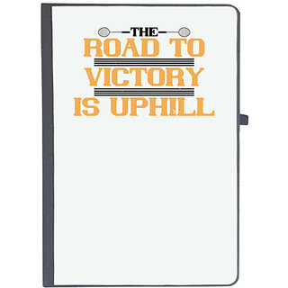                       UDNAG Ruled Notebook Diary 'Badminton | The road to victory is uphill', [A5 80Pages 80GSM]                                              