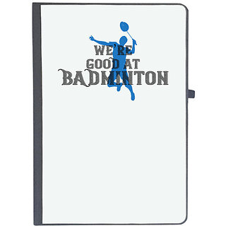                      UDNAG Ruled Notebook Diary 'Badminton | Were GOOD at BADminton', [A5 80Pages 80GSM]                                              