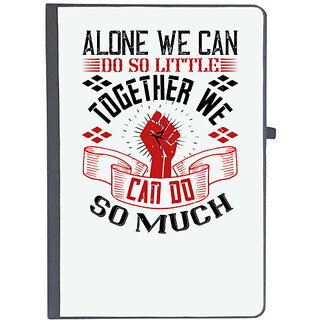                       UDNAG Ruled Notebook Diary 'Team Coach | Alone we can do so little; together we can do so much', [A5 80Pages 80GSM]                                              
