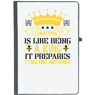                       UDNAG Ruled Notebook Diary 'Team Coach | Coaching is like being a king. It prepares you for nothing', [A5 80Pages 80GSM]                                              