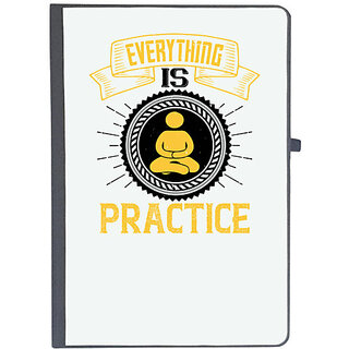                      UDNAG Ruled Notebook Diary 'Team Coach | Everything is practice', [A5 80Pages 80GSM]                                              