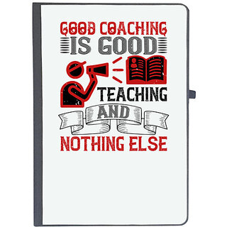                       UDNAG Ruled Notebook Diary 'Team Coach | Good coaching is good teaching and nothing else', [A5 80Pages 80GSM]                                              