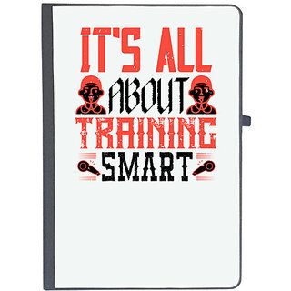                       UDNAG Ruled Notebook Diary 'Team Coach | It's all about training smart', [A5 80Pages 80GSM]                                              