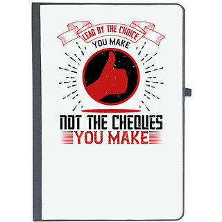                       UDNAG Ruled Notebook Diary 'Team Coach | Lead by the choice you make, not the cheques you make', [A5 80Pages 80GSM]                                              