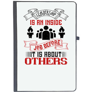                       UDNAG Ruled Notebook Diary 'Team Coach | Leadership is an inside job before it is about others', [A5 80Pages 80GSM]                                              