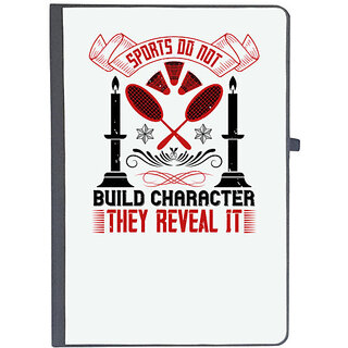                       UDNAG Ruled Notebook Diary 'Team Coach | Sports do not build character. They reveal it', [A5 80Pages 80GSM]                                              