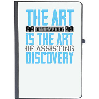                       UDNAG Ruled Notebook Diary 'Team Coach | The art of teaching is the art of assisting discovery', [A5 80Pages 80GSM]                                              