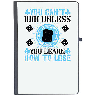                       UDNAG Ruled Notebook Diary 'Team Coach | You cant win unless you learn how to lose', [A5 80Pages 80GSM]                                              