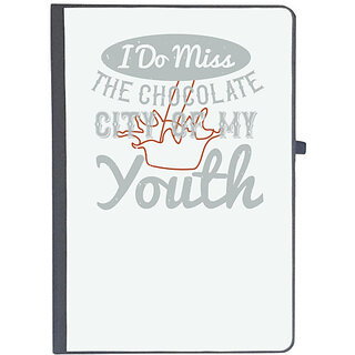                       UDNAG Ruled Notebook Diary 'Chocolate | I do miss the Chocolate City of my youth', [A5 80Pages 80GSM]                                              