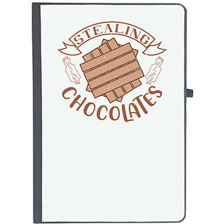                       UDNAG Ruled Notebook Diary 'Chocolate | stealing chocolates', [A5 80Pages 80GSM]                                              