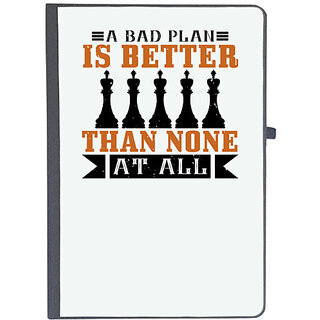                       UDNAG Ruled Notebook Diary 'Chess | A bad plan is better than none at all', [A5 80Pages 80GSM]                                              