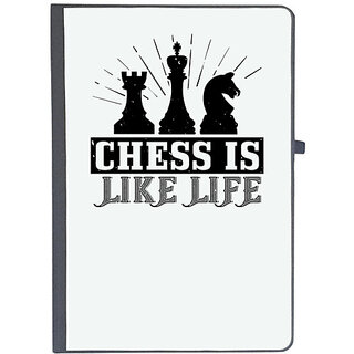                       UDNAG Ruled Notebook Diary 'Chess | Chess is like life', [A5 80Pages 80GSM]                                              