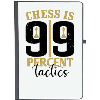                       UDNAG Ruled Notebook Diary 'Chess | Chess is 99 percent tactics', [A5 80Pages 80GSM]                                              