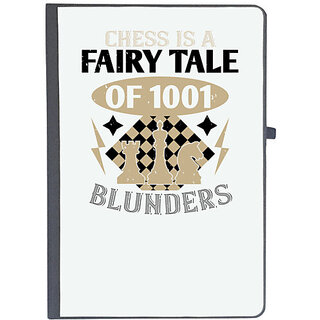                       UDNAG Ruled Notebook Diary 'Chess | Chess is a fairy tale of 00 blunders', [A5 80Pages 80GSM]                                              
