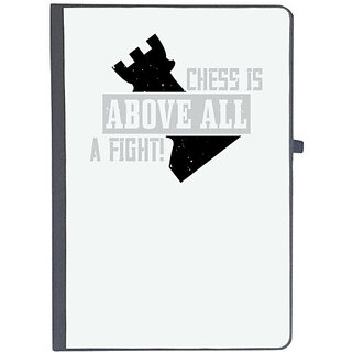                       UDNAG Ruled Notebook Diary 'Chess | Chess is above all, a fight!', [A5 80Pages 80GSM]                                              