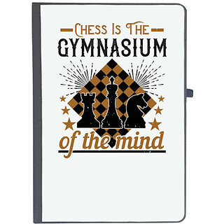                       UDNAG Ruled Notebook Diary 'Chess | Chess is the gymnasium of the mind', [A5 80Pages 80GSM]                                              