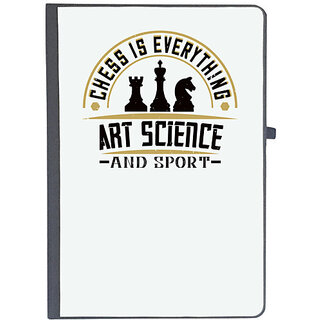                       UDNAG Ruled Notebook Diary 'Chess | Chess is everything art, science and sport', [A5 80Pages 80GSM]                                              