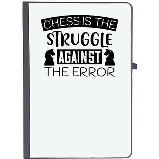                       UDNAG Ruled Notebook Diary 'Chess | Chess is the struggle against the error', [A5 80Pages 80GSM]                                              