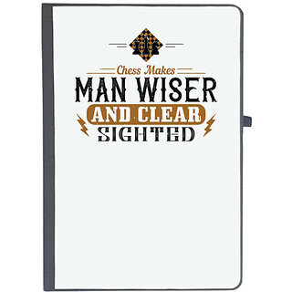                       UDNAG Ruled Notebook Diary 'Chess | Chess makes man wiser and clearsighted', [A5 80Pages 80GSM]                                              
