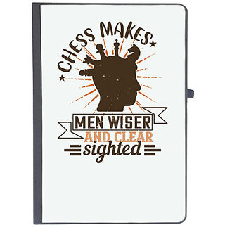                       UDNAG Ruled Notebook Diary 'Chess | Chess makes men wiser and clearsighted', [A5 80Pages 80GSM]                                              