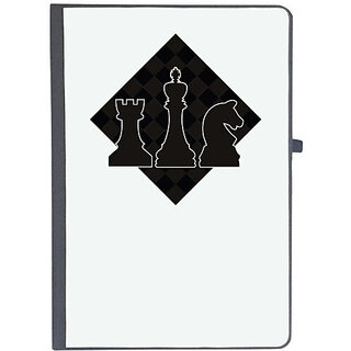                       UDNAG Ruled Notebook Diary 'Chess | Chess pieces 8', [A5 80Pages 80GSM]                                              