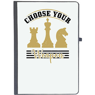                       UDNAG Ruled Notebook Diary 'Chess | CHOOSE YOUR Weapon', [A5 80Pages 80GSM]                                              